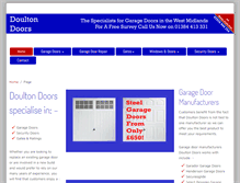 Tablet Screenshot of garage-doors-west-midlands.co.uk